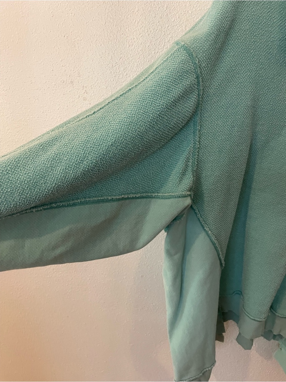 Free People We The Free The Band Pullover Mint Green Size Small Cotton Oversized - Picture 2 of 5